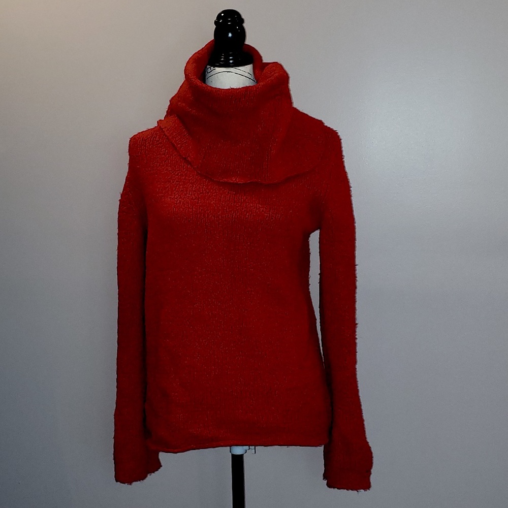 DKNY Red Ski Sweater